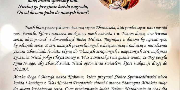 Życzenia Świąteczne