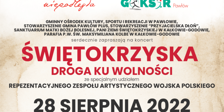 Zaproszenie na koncert „Świętokrzyska droga ku wolności”